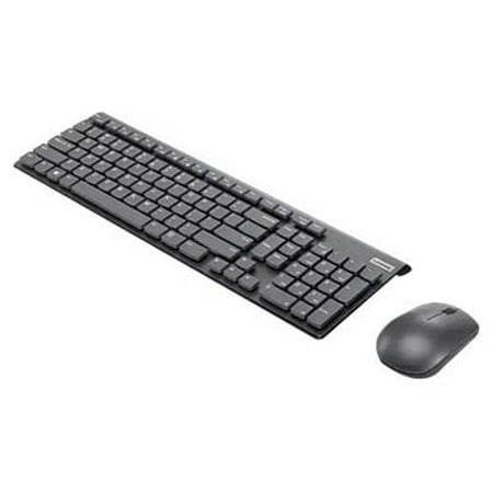 Lenovo Select Modern Combo - Keyboard and mouse set - wireless - 2.4 GHz - English - gray keyboard, storm gray case - brown box - CRU