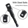 thumbnail image 3 of 3pcs Impact Grade Socket Adapter Set 1/4 3/8 1/2 Inch Hex Shank Extension Drill Bits Bar Set Power Drill Socket Driver Adaptor, 3 of 5