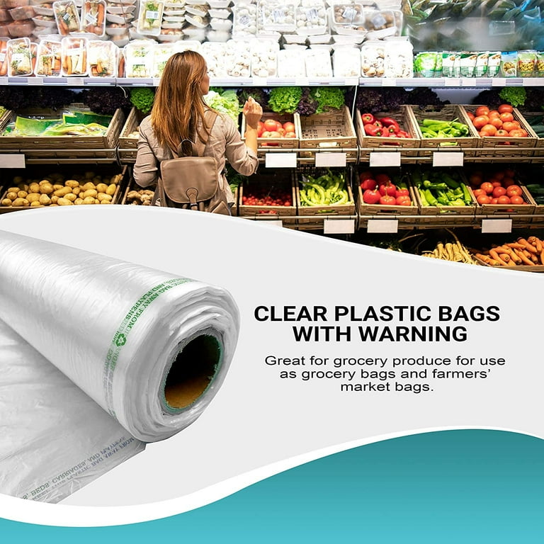 Printed clear plastic clearance bags