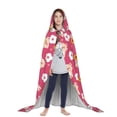 thumbnail image 3 of Honeii Piggy Sunflower Print Poncho Cape, Cloak Coat, Snuggly Hooded Wearable Blanket, Hooded Cape For Teenagers,Halloween Costumes-Small, 3 of 7