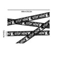 thumbnail image 3 of halloween decor Halloween quarantine warning tape scene decoration props Halloween Europe and Skeleton Ghost decoration warning strips, 3 of 6