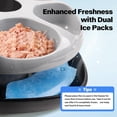 thumbnail image 4 of Comedero automático para gatos PetPrime 6-Meal con bolsas de hielo negro, 4 of 8