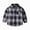H551-Purple, variant on TOWED22 Boys Flannel Plaid Shirt Casual Button Down Shirts Long Sleeve Jacket Lapel Shacket Coat Tops Casual Outwear,Purple,3-4 Y