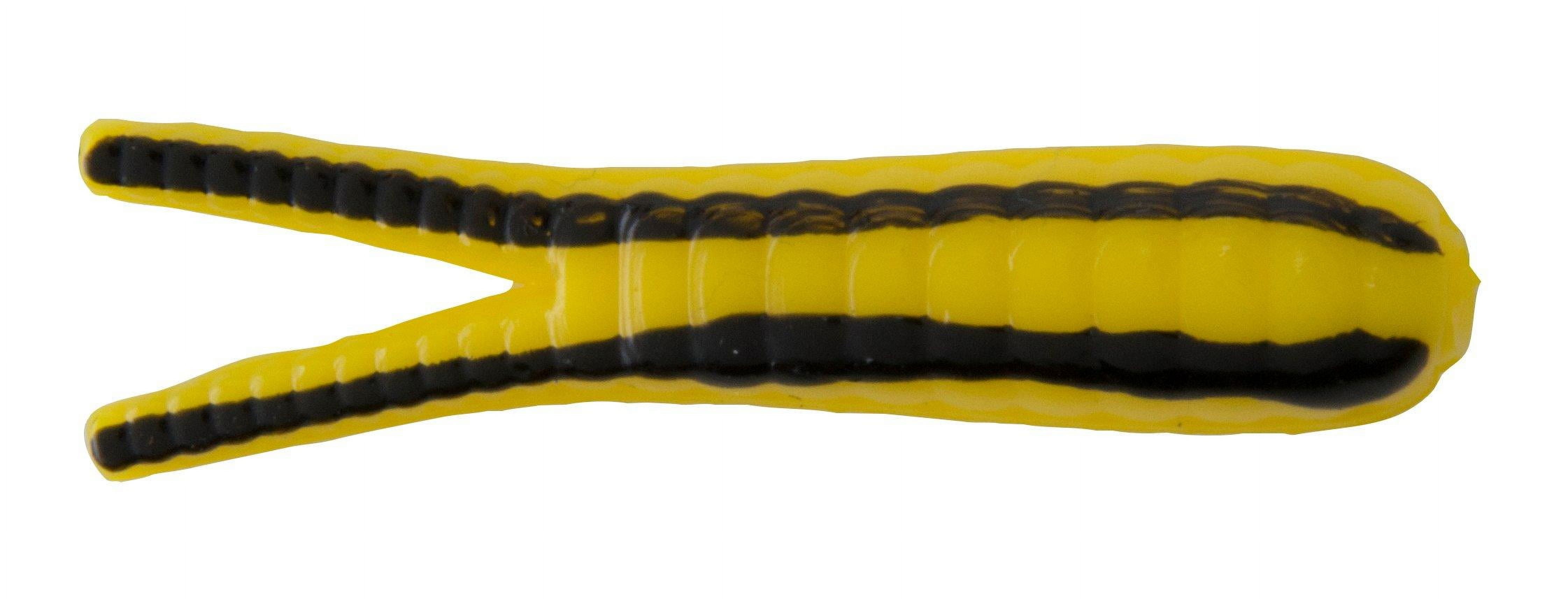 (4 pack) Johnson Original Beetle Spin Fishing Lure, Yellow/Black Stripe, 1.5 in