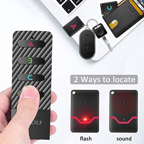 OOWOLF Key Finder TV Remote Wallet Extra 7pcs Replaceable Battery for Car Keys Phone Wireless RF Key Tracker Anti-Lost Alarm Item Locator Finder Loud Beeping Sound with 6 Receivers