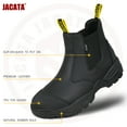 thumbnail image 5 of Jacata Chelsea Boots Men Slip On Work Boots for Men (Black Size 10), 5 of 7