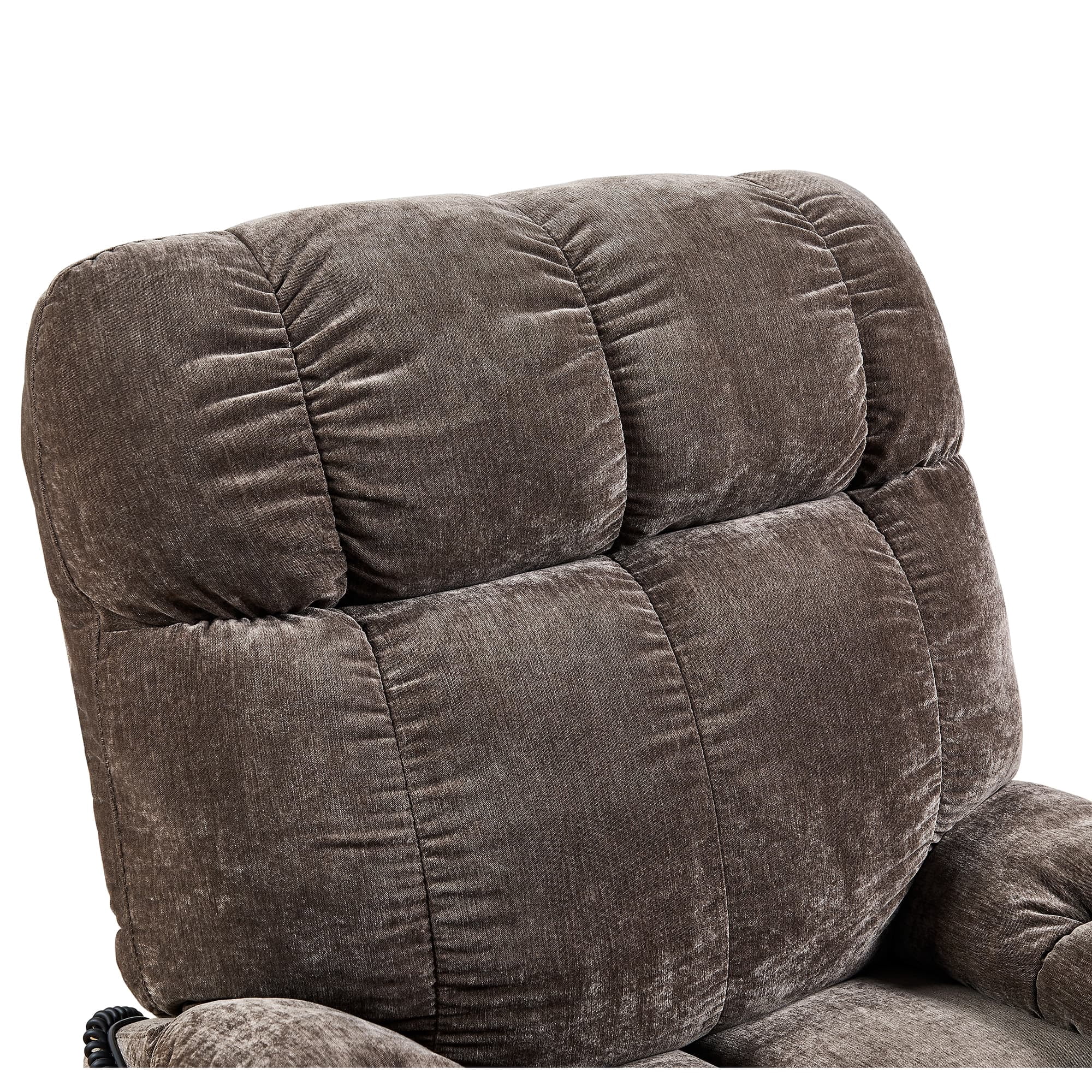 MAYEERTY Motor Power Lift Recliner Chair with Massage & Heat for Elderly, Infinite Position, 180°Lay Flat, Cup Holders