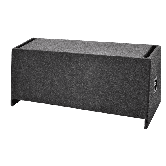 A122-12CPV Dual 12" Vented Carpeted - Fits most SUV's behind back seat