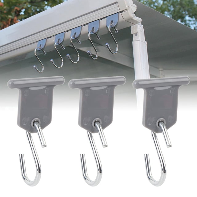 Crochets de Store de Camping, Support de Lumière de Store RV Polyvalent en Acier Inoxydable 304 Résistant aux Rayures pour Tente Extérieure
