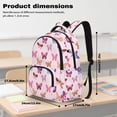 thumbnail image 7 of DISNIMO Butterfly Print Multi-compartment School Backpack, Tear Resistant Adjustable Padded Straps, Lightweight Sturdy Bookbag for Elementary & Middle School Kids Daily Use, 7 of 7
