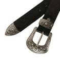 thumbnail image 3 of Maytalsory Sturdy And Fashionable PU Leather Belt Suitable For Men And Women Long Fashion Embossed Pattern Rivet Belt Long flower brown 125cm 1Set, 3 of 6