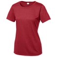 thumbnail image 1 of Sport-Tek Tee-Shirt Col Rond pour Femmes Heather Contender TP Écarlate Heather, 1 of 4