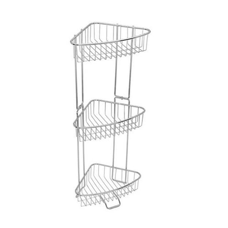 Toilettree Products Stainless Steel 3 Tier Shower Floor Caddy