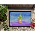 thumbnail image 3 of Cactus Blue and Purple Watercolor Door Mat, 3 of 4
