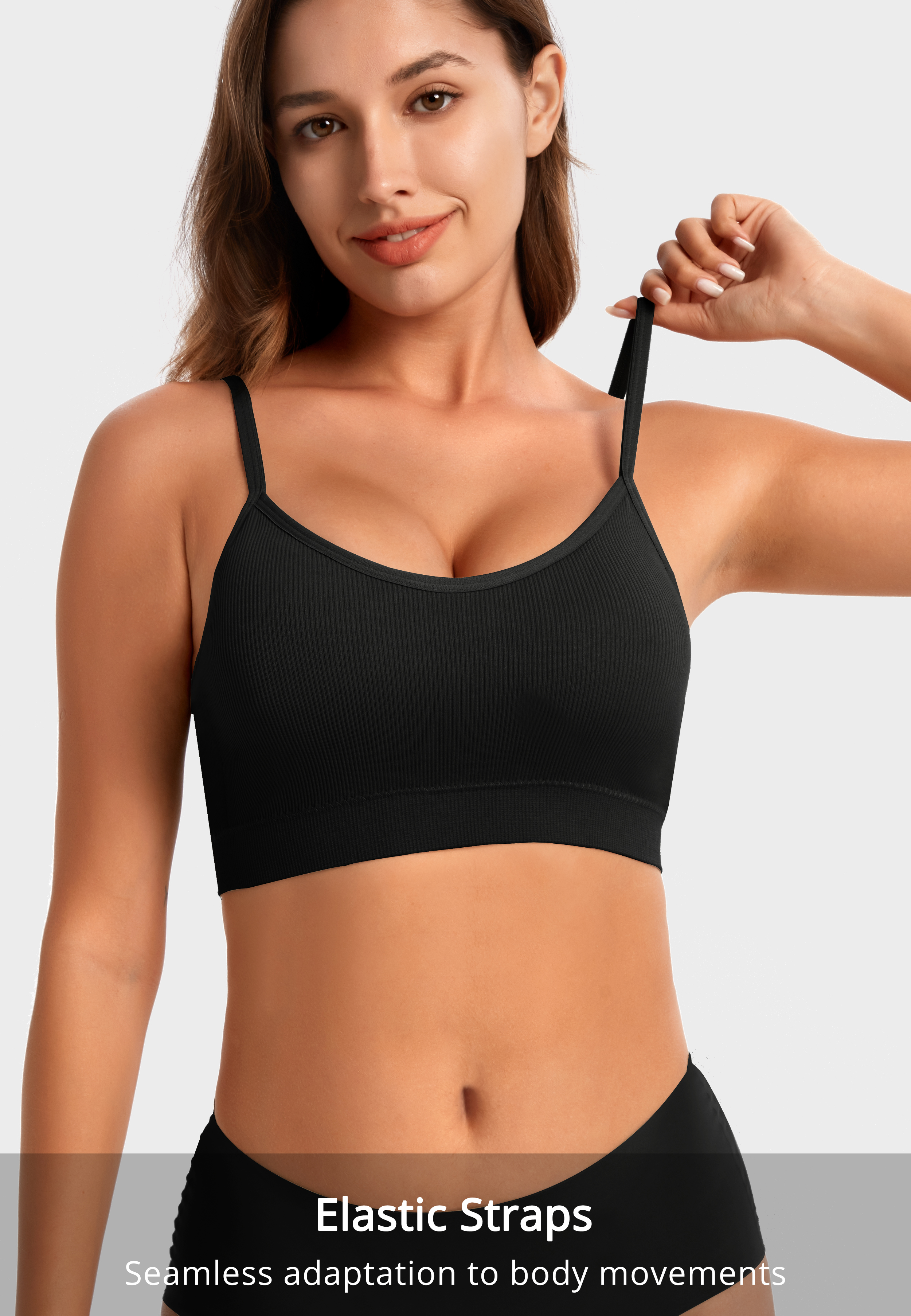 HBlife Women's Seamless Sports Cami Bra 4-Pack photo 5