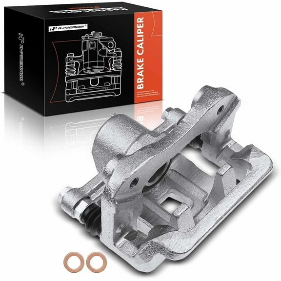 A-Premium Disc Brake Caliper Assembly with Bracket Compatible with Select Nissan and Hyundai Models - Sonata 2006-2008, Azera 2006-2009 - Rear Left Driver Side