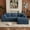 Blue-B, variant on Wiilayok 108" Cloud Sectional Couch with L-Shape Chaise,Modern Modular Sofa with Deep Seat, Comfy Boneless Upholstered Couches for Living Room Bedroom,Light Brown (Plush Corduroy Fabric)