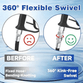 thumbnail image 4 of 2pcs 3/8inch NPT Pressure Washer Swivel Fitting,360° Swivel Connector, 4 of 5