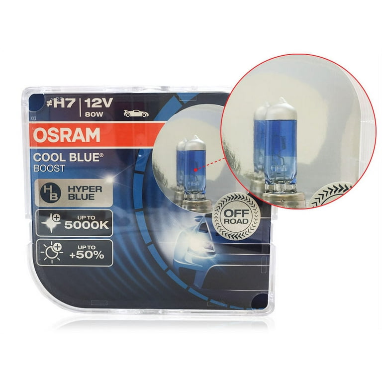 H7: Osram 5000K Cool Blue Boost Halogen Bulb 62210cbb (Pack of 2), Other