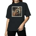 thumbnail image 2 of Streetwise Raccoon in Leather Women's T-shirt, 2 of 3