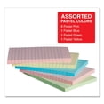 thumbnail image 5 of (4 pack) 100-Sheet Lined 4 in. x 6 in. Self-Stick Note Pads - Assorted Pastel Colors (5-Piece/Pack), 5 of 5