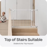 Perma Child Safety Safe Step Rental Safe Baby Gate, 38 to 45, White