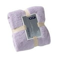 thumbnail image 4 of Ikeay Polyester Coral Fleece Towel 36X80Cm Light Purple,36 X 80 Cm Soft Large Towel Face Towel - Ideal for Everyday Use, 4 of 9