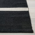 thumbnail image 6 of SAFAVIEH Montauk Oswald Geometric Striped Cotton Area Rug, Black/Ivory, 6' x 9', 6 of 9