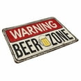 thumbnail image 2 of MKHERT Funny Rusty Metal Sign Warning Beer Zone Doormat Rug Home Decor Floor Mat Bath Mat 30x18 inch, 2 of 3