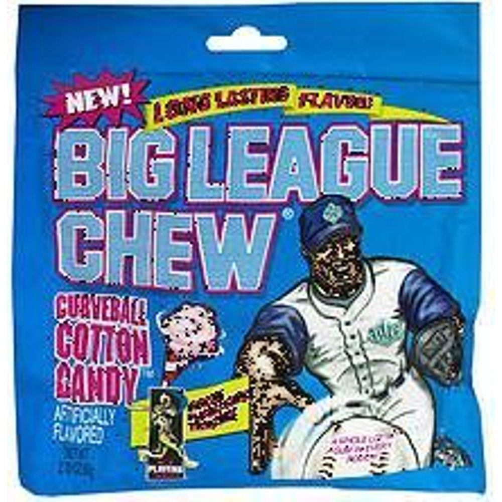 Big League Chew Curveball Cotton Candy (Pack of 12) 2.12oz Walmart