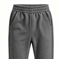 thumbnail image 7 of yillto Girls Fleece Sweatpants Elastic Waist Loose Wide Leg Pants Kids Fall Winter Casual Pant with Pockets, 7 of 7