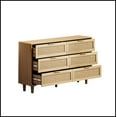 thumbnail image 5 of 59.06"6-Drawers Rattan Storage Cabinet Rattan Drawer,for Bedroom,Living Room,Natural (Same SKU:W757P151920), 5 of 8