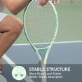 thumbnail image 5 of 27" Tennis Racket Set for Adults, Pre-Strung Tennis Racquets for Beginners, 2-Player Recreational Tennis Set with 3 Balls, 2 Vibration Dampers, 2 Grips, 1 Tennis Bag, 5 of 6