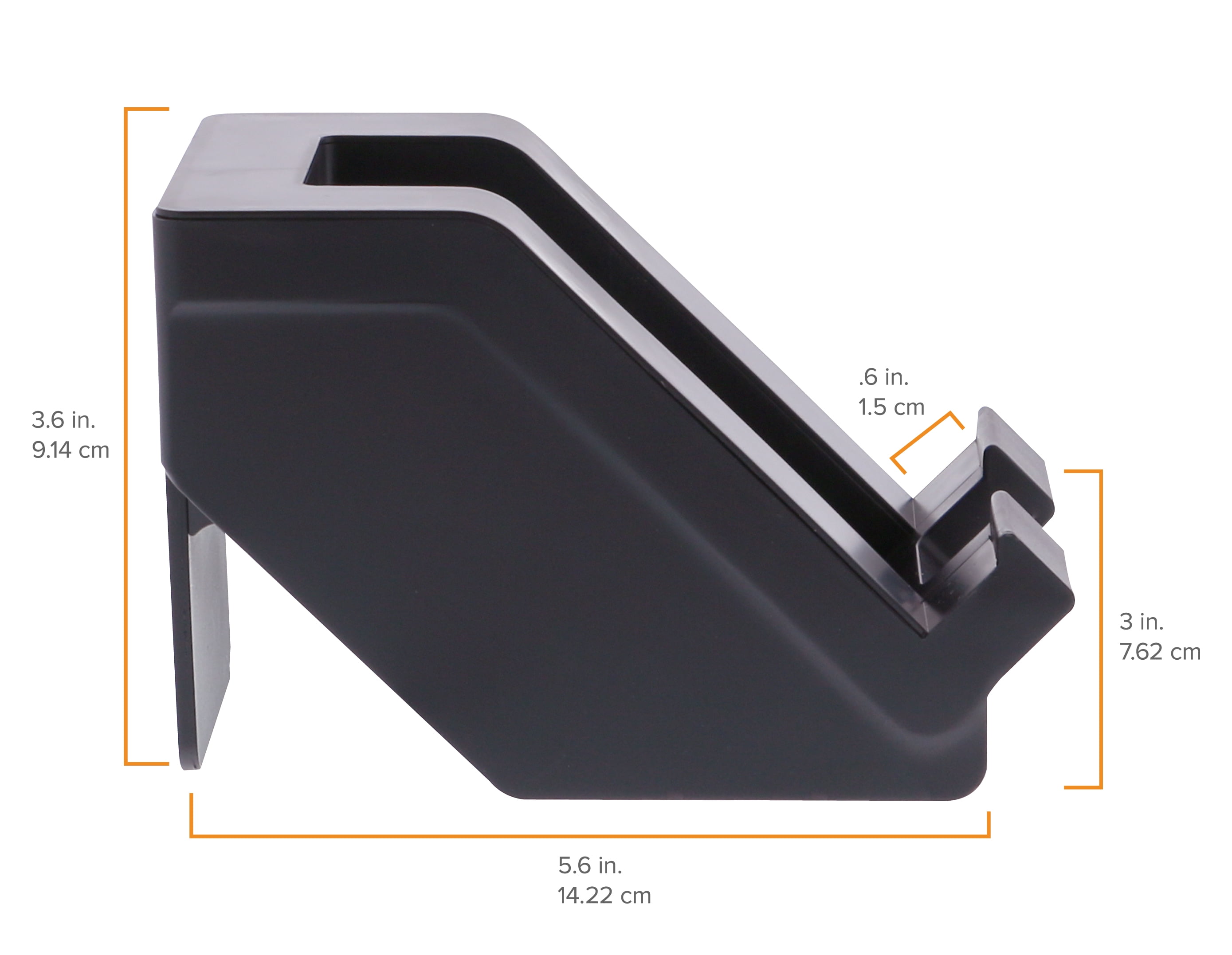 Bostitch Konnect™ USB Charging Phone Stand, Vertical or Horizontal Docking, Black (KT-PHONE-BLK)