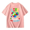 thumbnail image 7 of Hiijoy Big Girls Casual Loose T-Shirt Letter Graphic Short Sleeved T Shirt, Sizes 3-14, 7 of 7