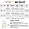thumbnail image 3 of AICARE Women's One Piece Bathing Suits Tummy Control Swimsuits V Neck Ruched Slimming Swimwear, 3 of 7