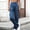 Blue, variant on Women's Jeans High Rise Wide Leg Plus Size Fashion Multiple Pockets Work Clothes Straight Full Length Jeans