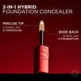 thumbnail image 6 of L'Oreal Paris Infallible Skin Ink Longwear 2-in-1 Foundation Concealer Makeup, 40 Warm, 0.5 oz, 6 of 9