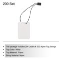 thumbnail image 3 of Unique Bargains Price Tags and Hang Tag String Clothing Tag, 2'x1.4' White String Tags for Clothes, Retail Store 200 Set, 3 of 7