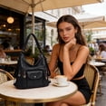 thumbnail image 4 of Convertible Handbag Tote Shoulder Bag Large Capacity Multi Pocket Organizer Secure Zipper Closure 3in1 Carry Top Handle Crossbody Wear Stylish Vintage Fashion Purse for Work Travel Shopping Daily Use, 4 of 8