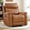 Brown-Plus, variant on Bonzy Home PU Leather Swivel Rocker Recliner, 360 Degree Swivel Rocking Chair with Soft Backrest for Living Room, Bedroom and Office,Brown