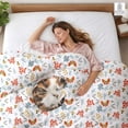 thumbnail image 6 of Kotton Culture 120"x120" 1 Pc Super King Plus/Super Oversize King Duvet Cover 100% Egyptian Cotton 600 TC Comforter Cover Zipper Closure & Corner Ties - Fits Extra Large Inserts -Rain Forest, 6 of 8