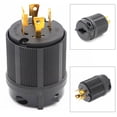 thumbnail image 3 of CAIJIEXI 30Amp Lock Adapter for NEMA L14-30P Generator Plug Grade Locking Male AC125V/250V Industrial Plug Electrical Plugs Accessories, 3 of 8