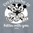 thumbnail image 3 of Disney - Mickey & Friends - Mickey & Minnie in Love - Everything is Better with You - Women's Racerback Tank Top, 3 of 5