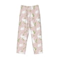 thumbnail image 6 of Uemuo Cute Rabbit Pattern Men's Wide Leg Palazzo Lounge Pants with Pockets Light Weight Loose Comfy Casual Pajama Pants-X-Large, 6 of 9