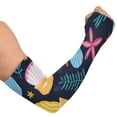 thumbnail image 2 of Shells Leaves Flowers Gardening Sleeves UV Sun Protection Cooling Arm Sleeves Anti-Scratch Farmers Sleeves for Women Men, 2 of 7