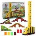thumbnail image 2 of Dominos Train Set Automatic Dominos Blocks Drop Electric Train Bee Cow Train For Children Birthday Gifts, 2 of 8
