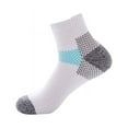 thumbnail image 2 of Compression Socks for Unisex Men and Women , Ankle Soft Moisture-Wicking Socks , Athletic Cushioned Low Cut Running Socks for a Secure Fit - 6 Pairs, 2 of 6