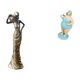 thumbnail image 1 of Figura de escritorio,Figuritas africanas,artesanías,artículos de escritorio coleccionables,Estatua de dama tribal,pieza de arte para decoración del hogar,Figura de dama en traje de, 1 of 8