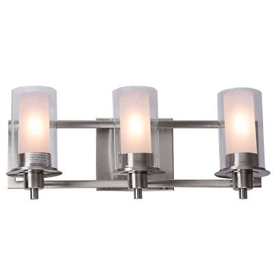 Gymax 3 Light Led Vanity Fixture Brushed Nickel Wall Sconces Gymax 3 Light Led Vanity Fixture Brushed Nickel Wall Sconces Lighting Bathroom